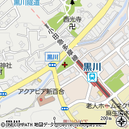 南黒川第2公園周辺の地図