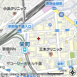 リパーク千葉栄町第１５駐車場周辺の地図