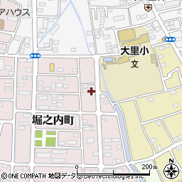 山梨県甲府市堀之内町727-2周辺の地図