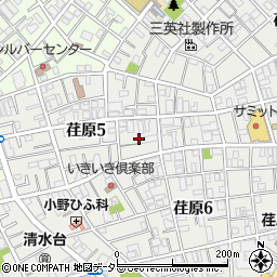 東京都品川区荏原5丁目12周辺の地図
