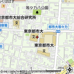 東京都市大学　等々力キャンパス周辺の地図