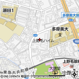 東京都世田谷区上野毛3丁目16周辺の地図