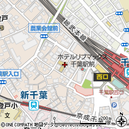 千葉県千葉市中央区新千葉周辺の地図