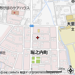 山梨県甲府市堀之内町712周辺の地図