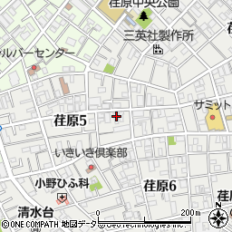 東京都品川区荏原5丁目12-3周辺の地図