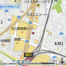 日能研二子玉川校周辺の地図