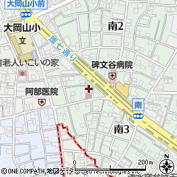 東京都目黒区南3丁目3周辺の地図
