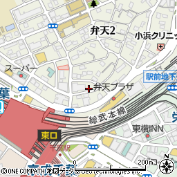 千葉県千葉市中央区弁天2丁目2-9周辺の地図