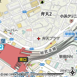 千葉県千葉市中央区弁天2丁目2周辺の地図