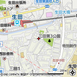 フローレンスパレス生田周辺の地図