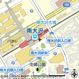 松屋南大沢店周辺の地図
