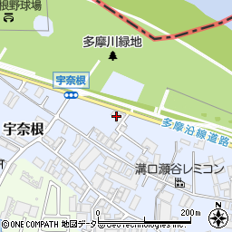神奈川県川崎市高津区宇奈根685-2周辺の地図