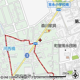 セブンイレブン昭和町河西店周辺の地図