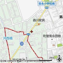 セブンイレブン昭和町河西店周辺の地図