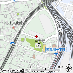 東京都品川区西品川1丁目周辺の地図