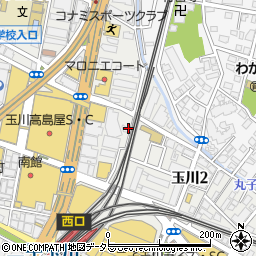 東京都世田谷区玉川2丁目25周辺の地図