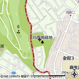 神奈川県川崎市麻生区向原2丁目4周辺の地図