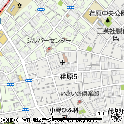 東京都品川区荏原5丁目6-15周辺の地図