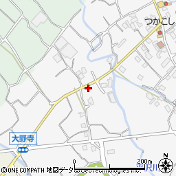 山梨県笛吹市御坂町大野寺920周辺の地図