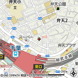 遊食の郷 アパホテル千葉駅前周辺の地図