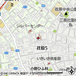 東京都品川区荏原5丁目6周辺の地図