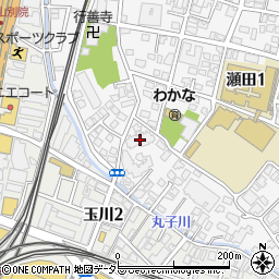 東急ドエルプレステージ瀬田ノーステラス周辺の地図