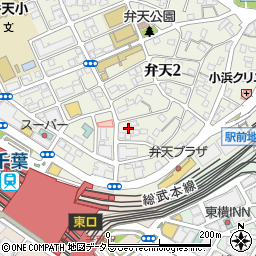 鈴乃屋きもの学院認定千葉駅前教室周辺の地図