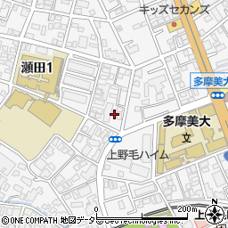 東京都世田谷区瀬田1丁目16-25周辺の地図