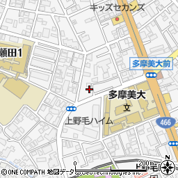 東京都世田谷区瀬田1丁目17-7周辺の地図