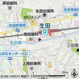 コンディトライなかがめ生田駅前店周辺の地図