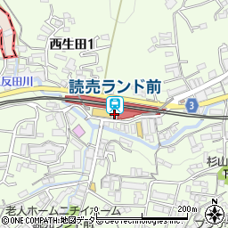 京樽読売ランド店周辺の地図