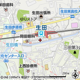 れんげ食堂 Toshu 生田店周辺の地図