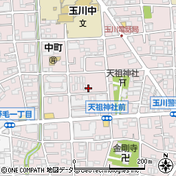 東京都世田谷区中町周辺の地図