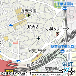 千葉県千葉市中央区弁天2丁目4-13周辺の地図