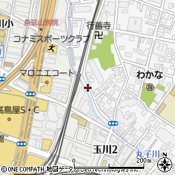 東京都世田谷区瀬田1丁目10周辺の地図