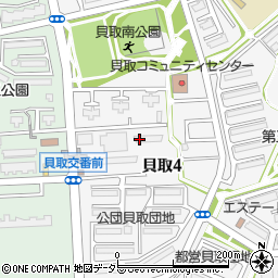 多摩貝取郵便局周辺の地図