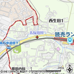 ショウワパーク西生田駐車場周辺の地図