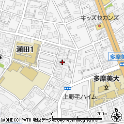 東京都世田谷区瀬田1丁目16-10周辺の地図