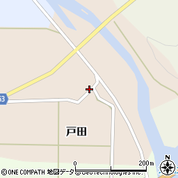 兵庫県美方郡新温泉町戸田408-1周辺の地図