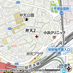 千葉県千葉市中央区弁天2丁目18-5周辺の地図