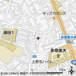 東京都世田谷区瀬田1丁目16-20周辺の地図