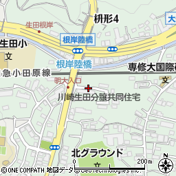 生田根岸第2公園周辺の地図