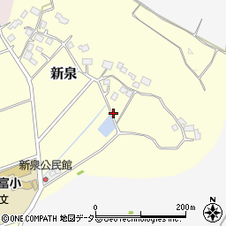 千葉県山武市新泉周辺の地図