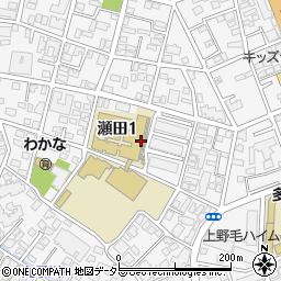 東京都世田谷区瀬田1丁目15周辺の地図