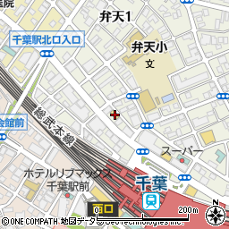 ファミリーマート千葉駅北口店周辺の地図