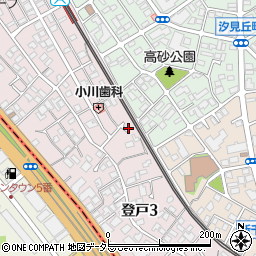 千葉県千葉市中央区登戸3丁目14周辺の地図