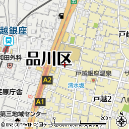 戸越銀座商店街会館周辺の地図