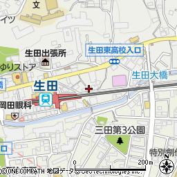 エスト生田周辺の地図
