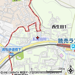 長田荘周辺の地図