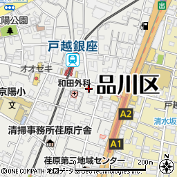 ダイソー戸越銀座店周辺の地図